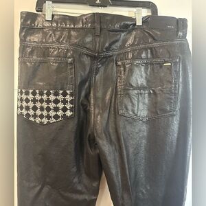 AMIRI Black and White Patterned Pants